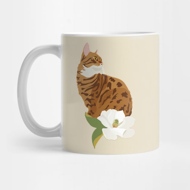 Bengal Cat Illustration by dumbbunnydesign